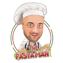 The pasta man logo